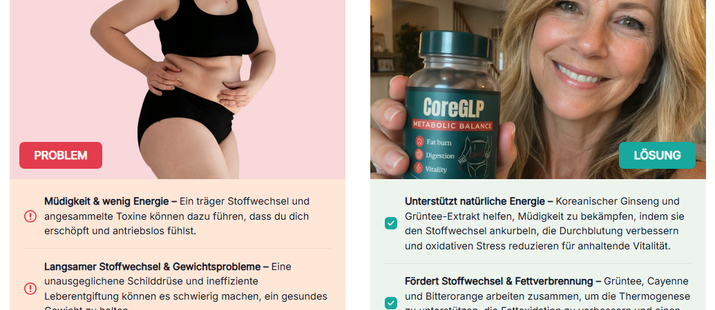 CoreGLP Erfahrungen – Inhaltsstoffe, Abnehmen Kapseln, Preis & Kaufen